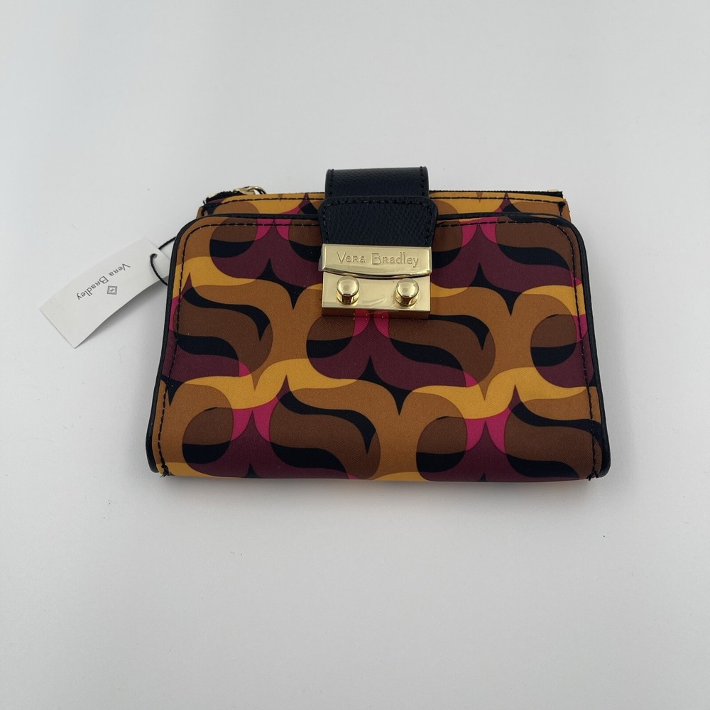 Vera Bradley Women's Pushlock Wallet Modern Lights New with Tags